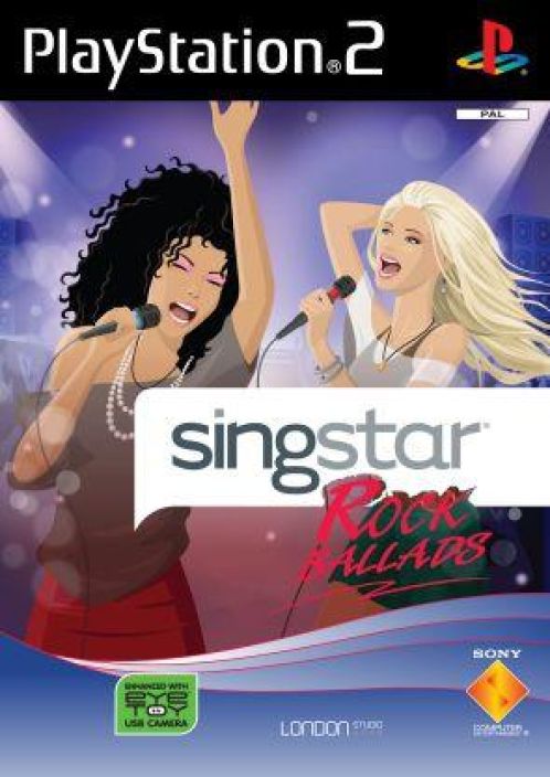 Singstar Rock Ballads kaytetty PS2