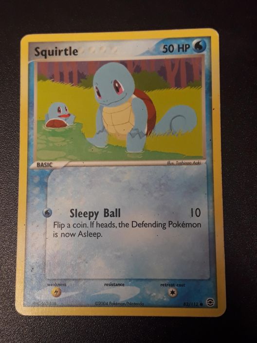 Squirtle Sleepy Ball 82/112 Kunto: Played