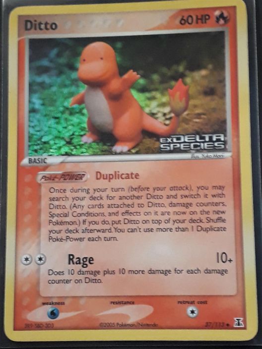 Ditto Ex Delta Species 37/113 Kunto: Excellent