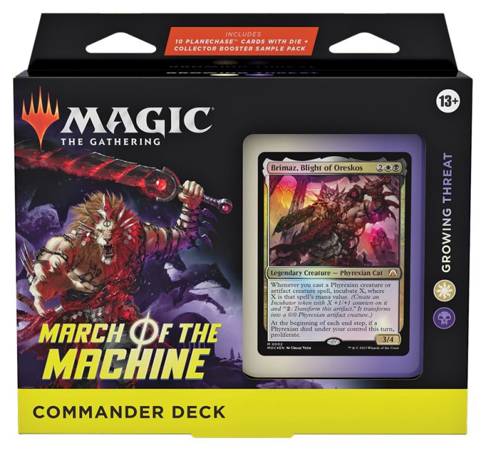 March of the Machine Commander Deck: Growing Threat Promo Pack mukaan