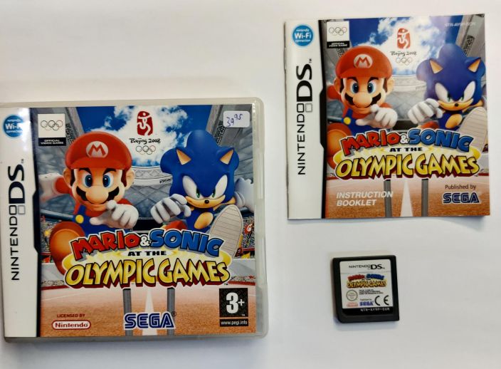 Mario &amp; Sonic at The Olympic Games kaytetty DS manuaali loytyy