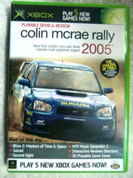 XBOX Demo Game Disc 34 Colin McRae Rally 2005