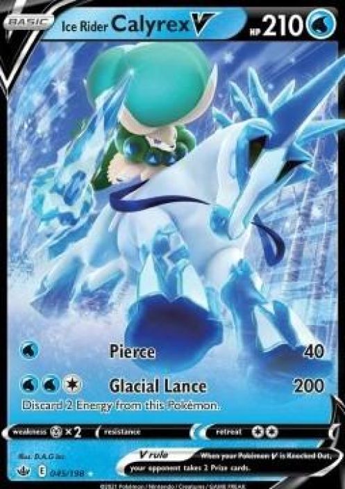 Ice Rider Calyrex v 045/198 kunto:Excellent