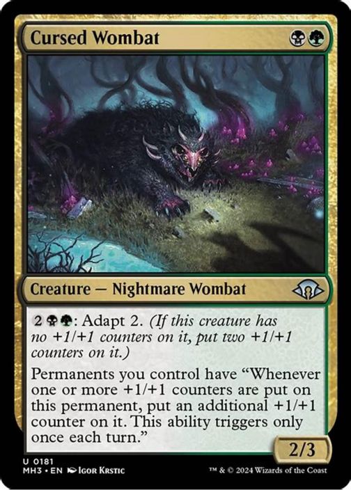 Cursed Wombat Kunto: NM