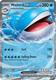Wailord ex 016/084 NM