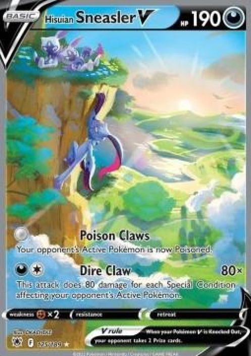 Hisuian Sneasler V Alternate Art 175/189 Kunto: Damaged