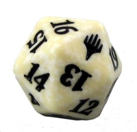 Role Playing Dice 23mm - White