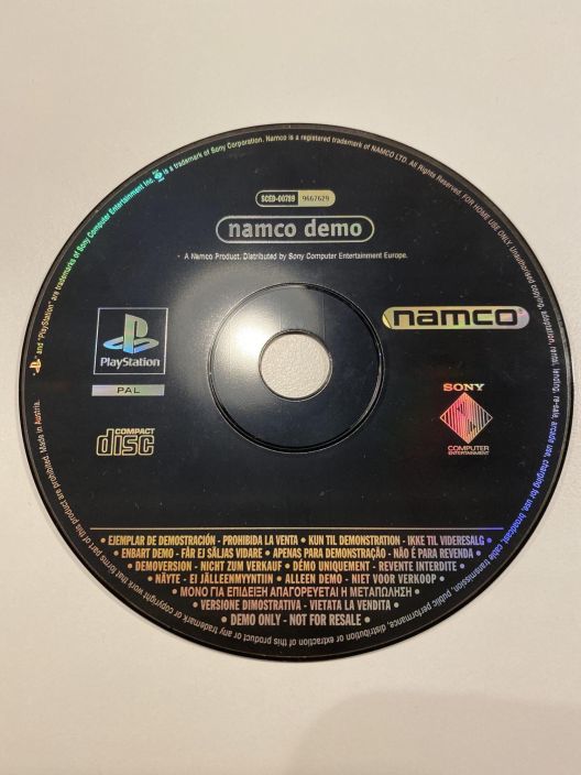 Namco demo kaytetty PS1