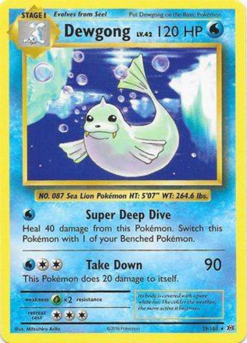Dewgong 29/108 Kunto NM