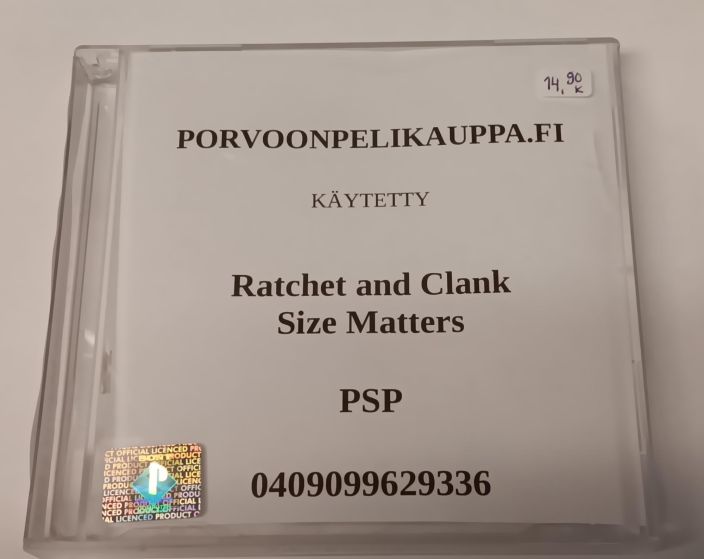 Ratchet and Clank Size Matters Loose Kaytetty PSP Ei alkuperaisia kansia