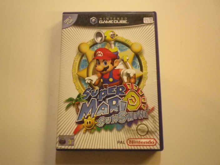 Super Mario Sunshine Nintendo Gamecube manuaalit loytyy. CIB. PAL