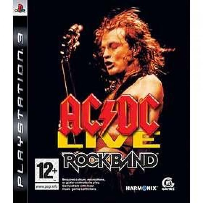 Rockband AC/DC kaytetty PS3