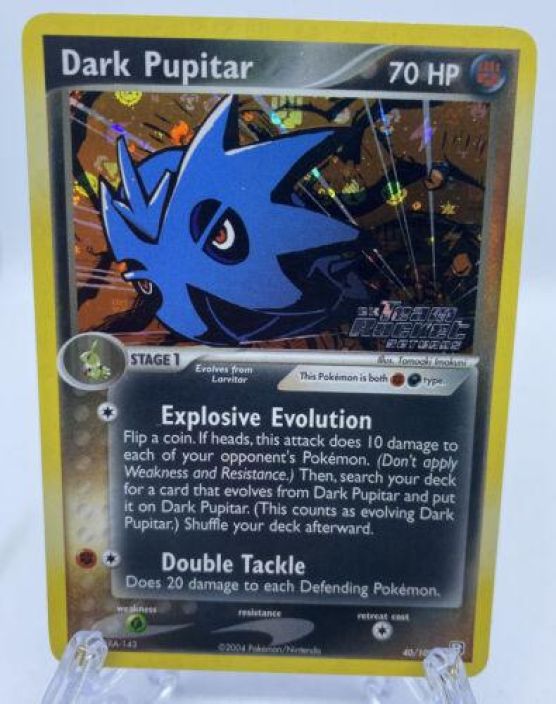Dark Pupitar 40/109 Holo Kunto: Damaged