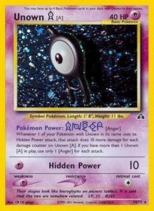 Unown 14/75 [A] Kunto: Played