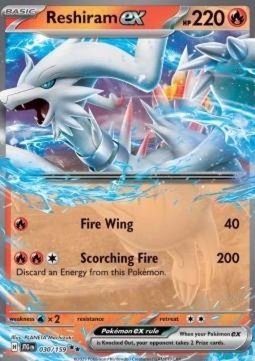 Reshiram ex 030/159 Kunto: Near Mint