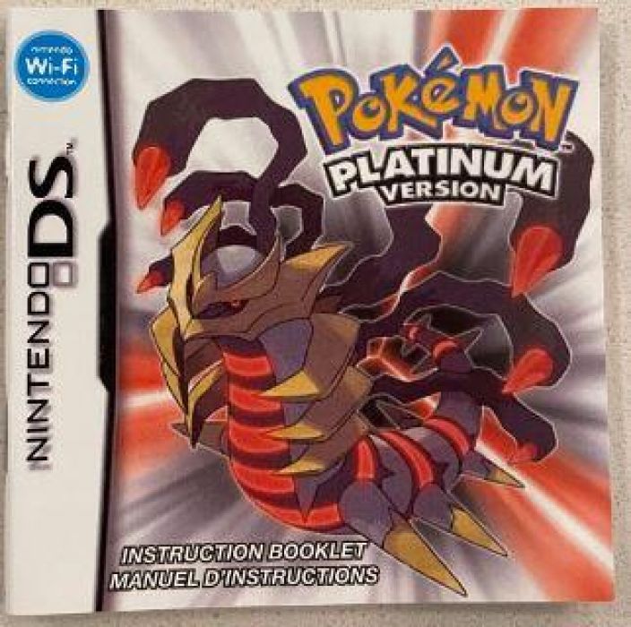 Pokemon Platinum + Manuaali Kaytetty DS Manuaali mukaan
