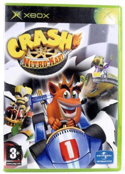 Crash nitro kart Xbox kaytetty Manuaali ei loydy 