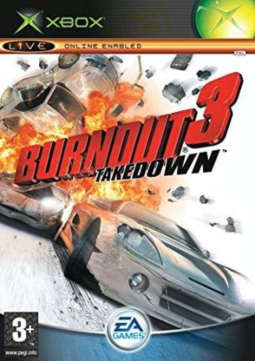 Burnout 3: Take Down Xbox Kaytetty