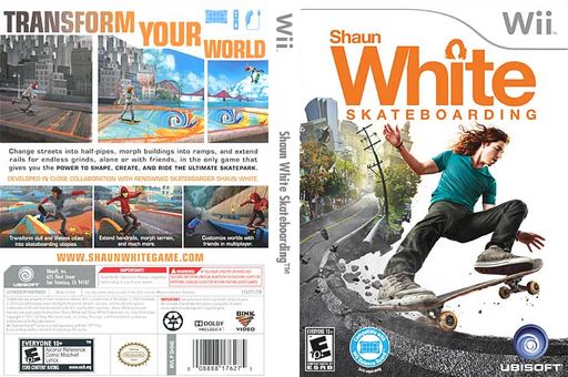 Shaun White skateboarding kaytetty WII