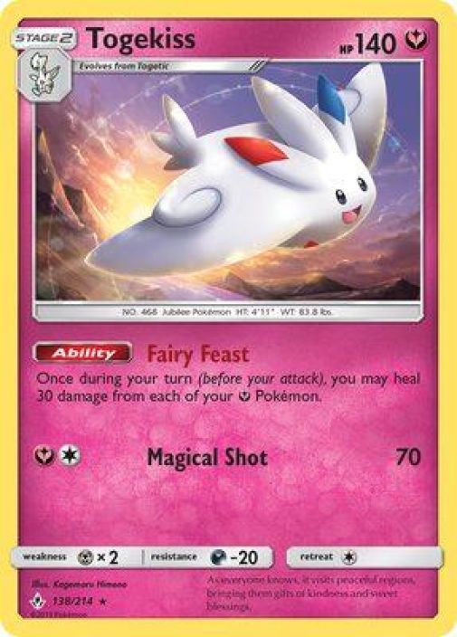 Togekiss 138/214 Reverse Holo Kunto NM