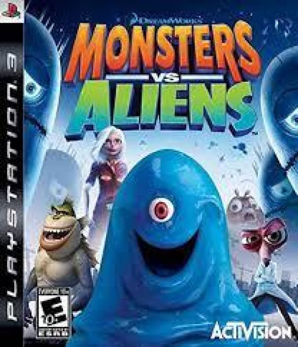 monsters vs aliens ps3 kaytetty