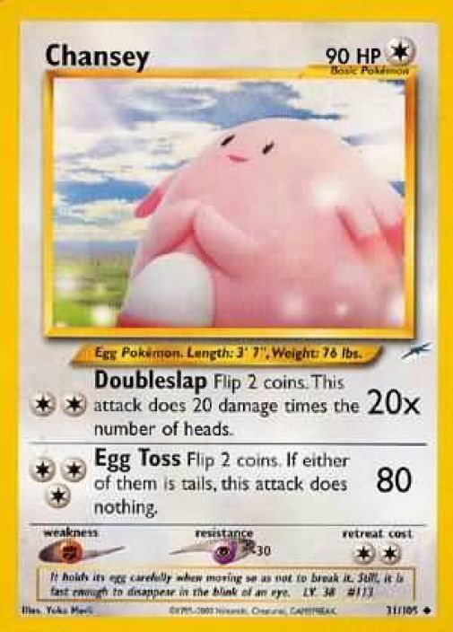 Chansey 31/105 Kunto: NM