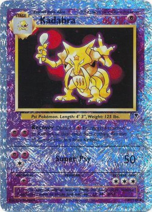 Kadabra 49/110 Reverse Holo Legendary Collection Kunto: Played