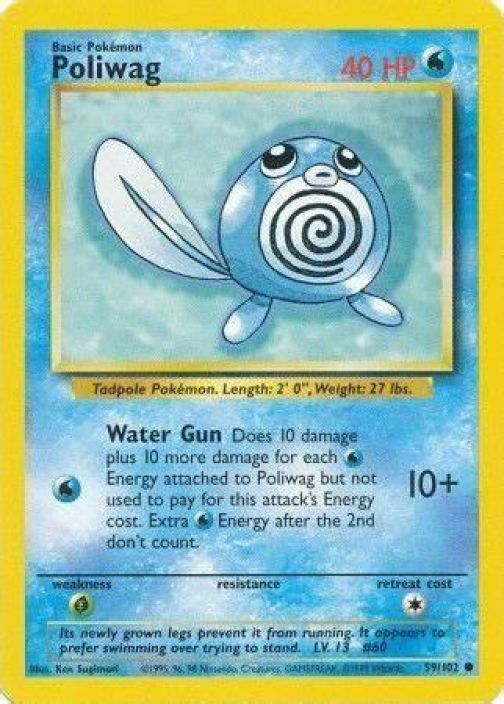 Poliwag 59/10 Kunto: Excellent