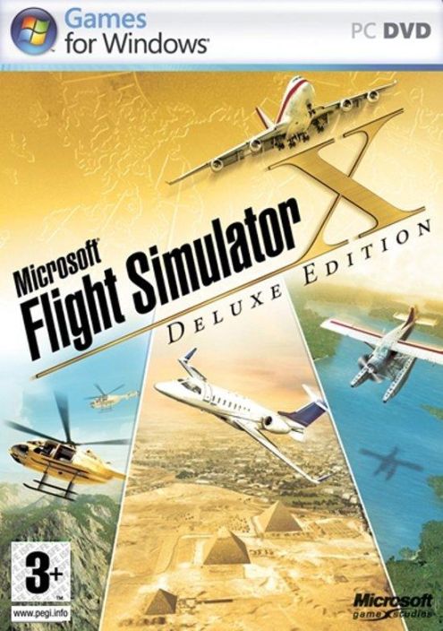 Microsoft Flight Simulaator X Deluxe Edition kaytetty PC