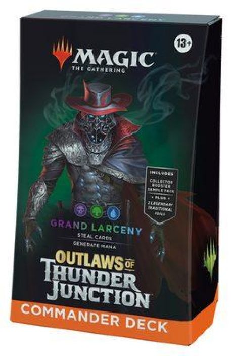 Outlaws of Thunder Junction Commander Deck Grand Larceny Julkaisu 12/4