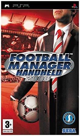 football manager handheld 2008 kaytetty PSP