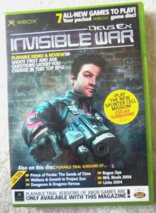 XBOX Demo Game Disc 26 Deus Ex Invisible War
