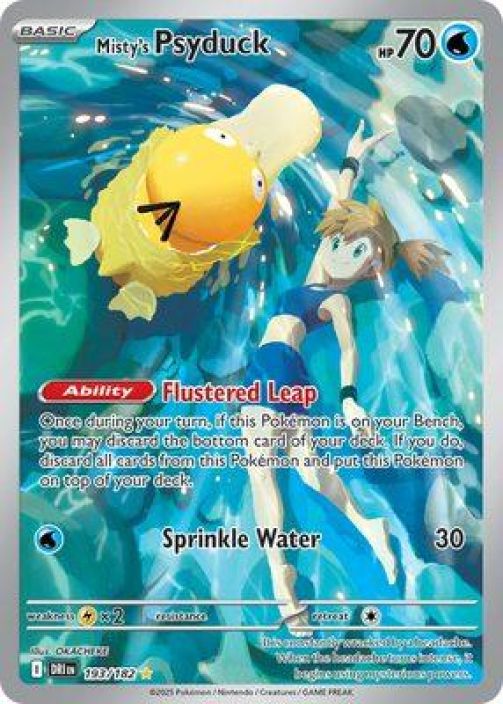 Misty's Psyduck 193/182 Kunto: Near Mint