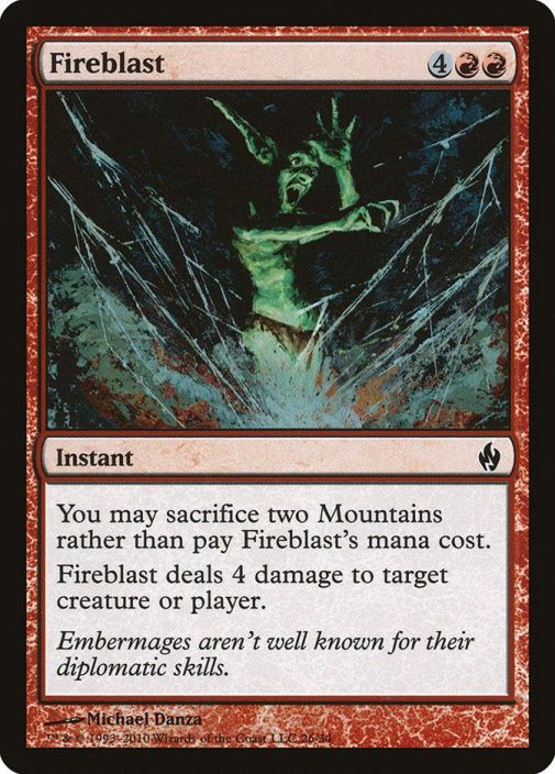 Fireblast kunto:near mint