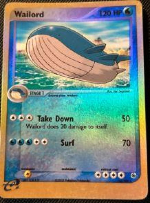 Wailord 14/109 Reverse Holo PL Kunto: Played