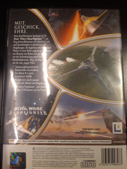 Star wars Starfighter( Saksa)kaytetty PS2