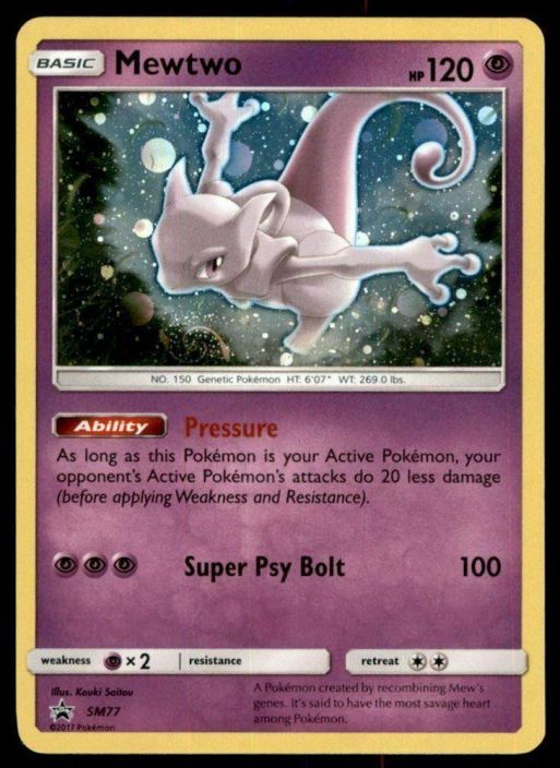 Mewtwo SM77 Holo PL Kunto: Played
