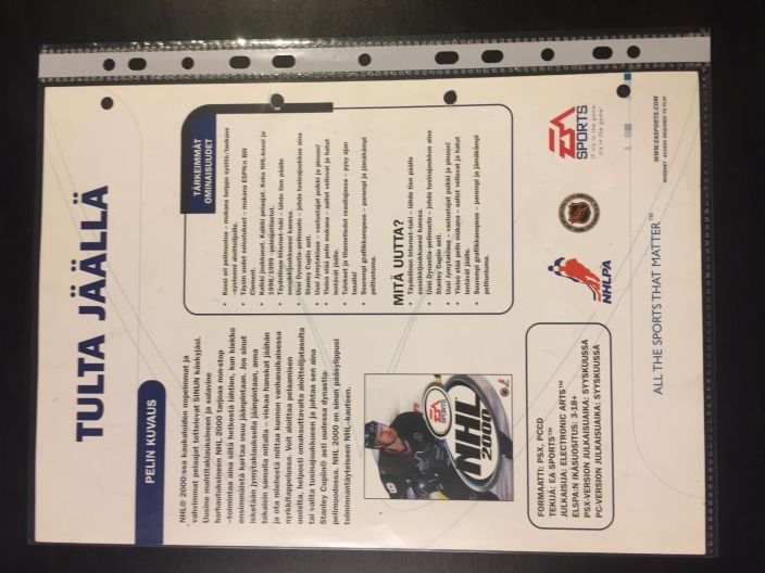 NHL 2000 EA sports