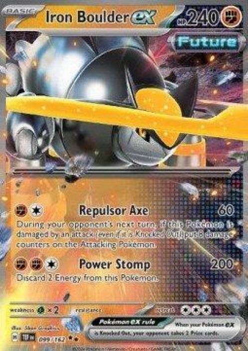 Iron Boulder ex 099/162 EX Kunto: EXcellent