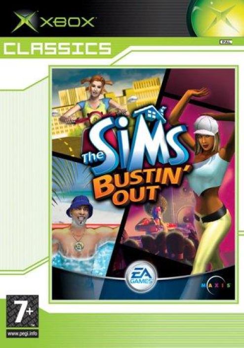 The Sims Bustin' Out Xbox Kaytetty