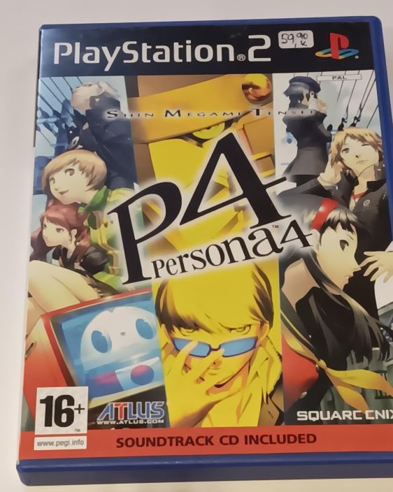 Persona 4 Kaytetty PS2 Mukana myos Manuaali ja Persona 4 Soundtrack Selection CD