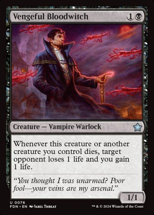 Vengeful Bloodwitch Foil Kunto: NM