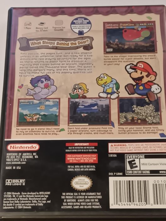 Paper Mario The Thousand Year Door Gamecube USA Versio