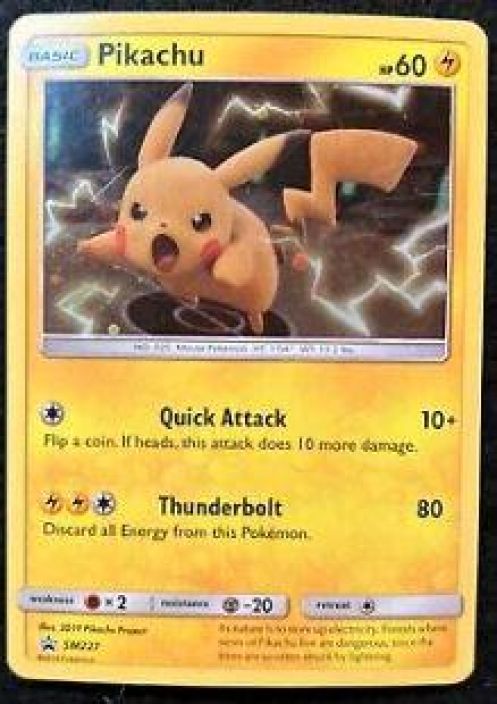 Pikachu SM227 Promo Holo Kunto: Light Played