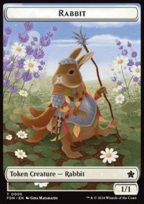 Rabbit Token // Soldier Token Kunto: NM