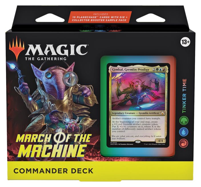 March of the Machine Commander Deck: Tinker Time Promo Pack mukaan