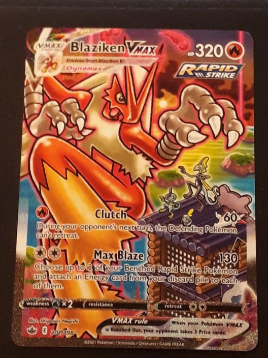 Blaziken VMAX 201/198 Kunto: NM/M