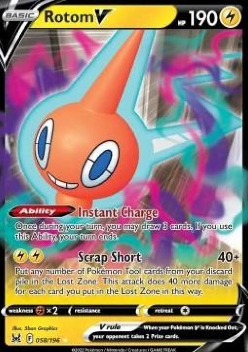 Rotom V 058/196 Kunto: Near Mint