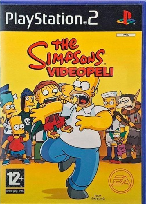 Simpsons videopeli kaytetty PS2 Simpsons videopeli kaytetty PS2