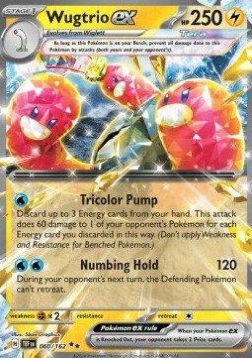 Wugtrio EX 060/162 Kunto: Near mint